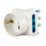 ADATT. SP 16A A 2 PR BIP + 1 SCK BIANCO