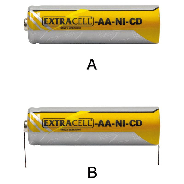BATTERIA NI-CD 1,2V 1000MAH AA SENZA TERMINALE