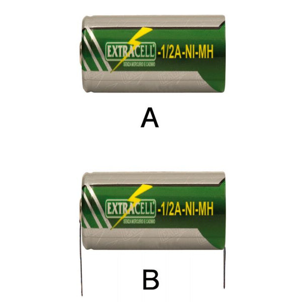 BATTERIA NI-MH 1/2A 1,2V 1100MAH