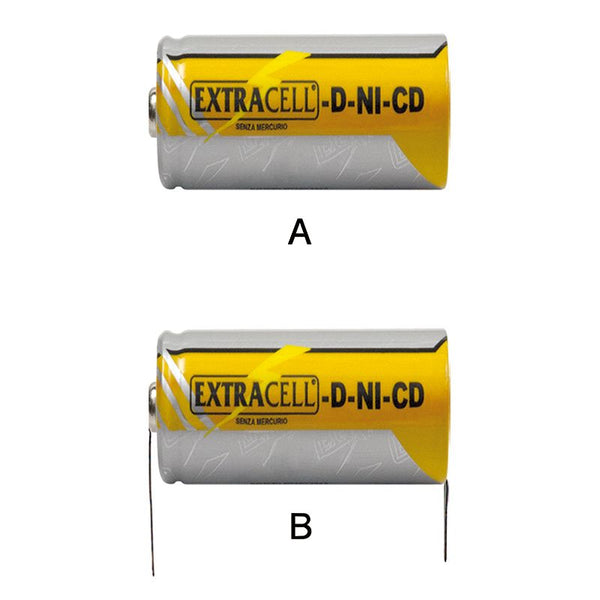 BATTERIA 1,2V NI-CD 4,5AH CON LAMELLA D