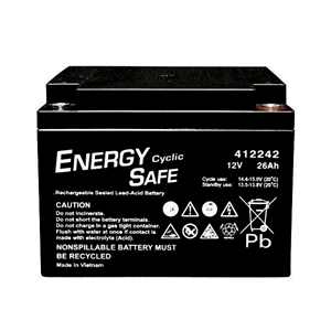 BATTERIA AL PIOMBO ENERGY SAFE 12V 26AH