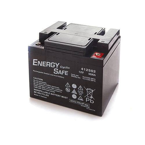 BATTERIA AL PIOMBO ENERGY SAFE 12V 50AH CICLICA