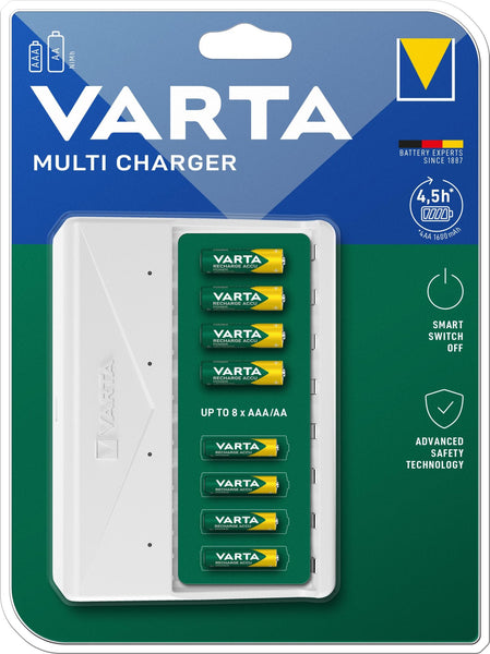 CARICABATTERIE VARTA MULTI CHARGER 8 POS. AA/AAA