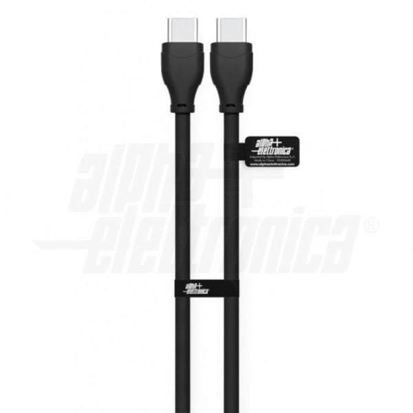 CAVO USB2.0 M/M 60W TIPO C A TIPO C 2MT NERO