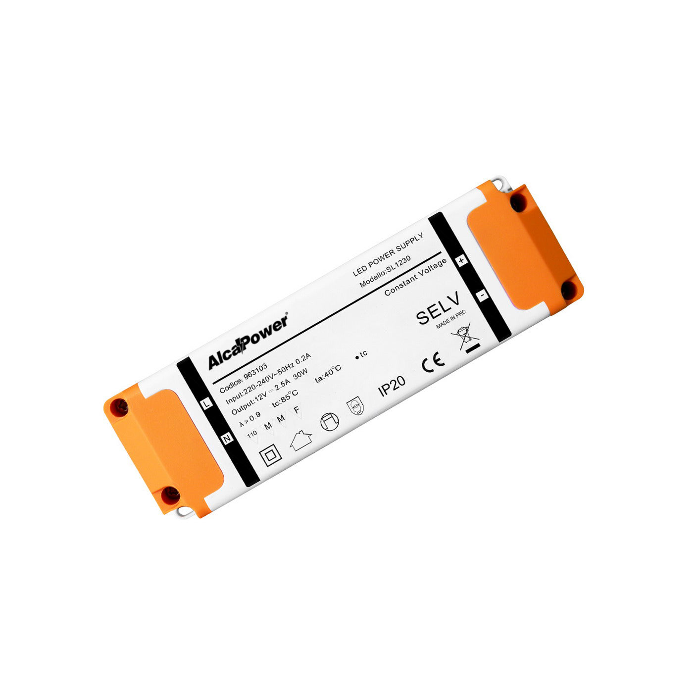 alimentatore switching power supply 30W per strip led