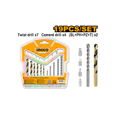 SET 19 PZ PUNTE TRAPANO E BIT ESAG