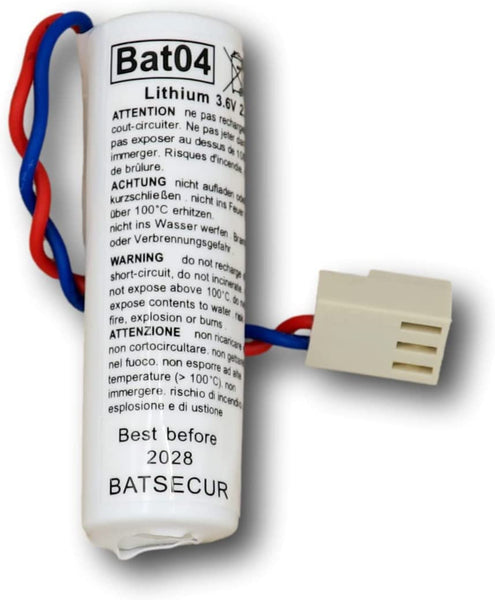 BAT04 BATTERIA PER ANTIFURTO LITIO 3,6V 2AH BATSECUR