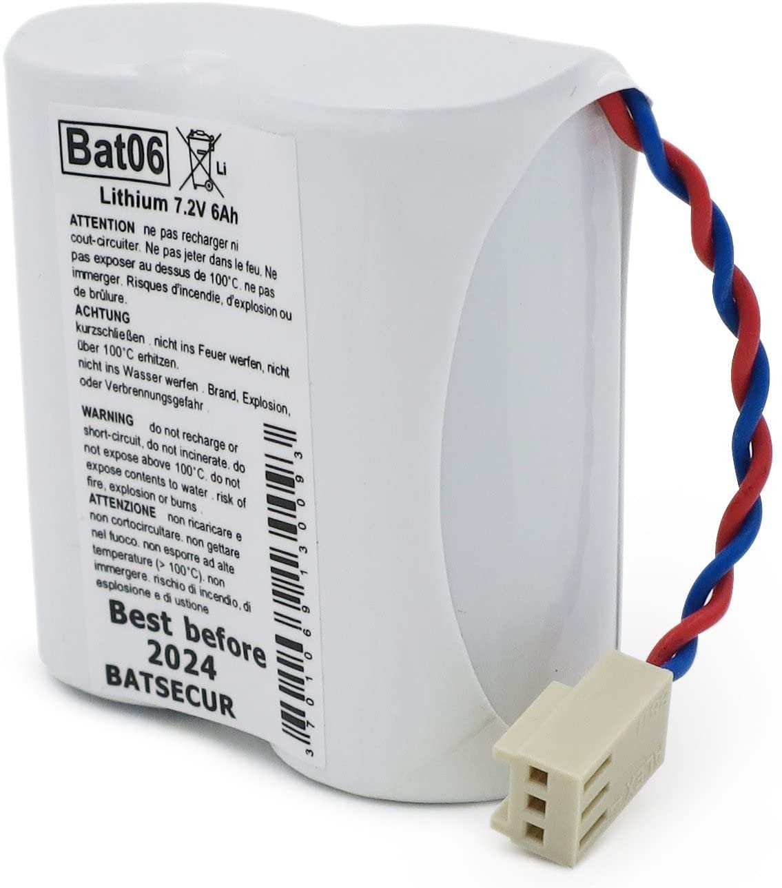 BAT06 BATTERIA PER ANTIFURTO LITIO 7,2V BATSECUR,,