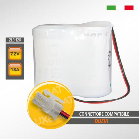 BATTERIA PER ANTIFURTO LITIO 7,2V 13AH SAFT D DUEVI
