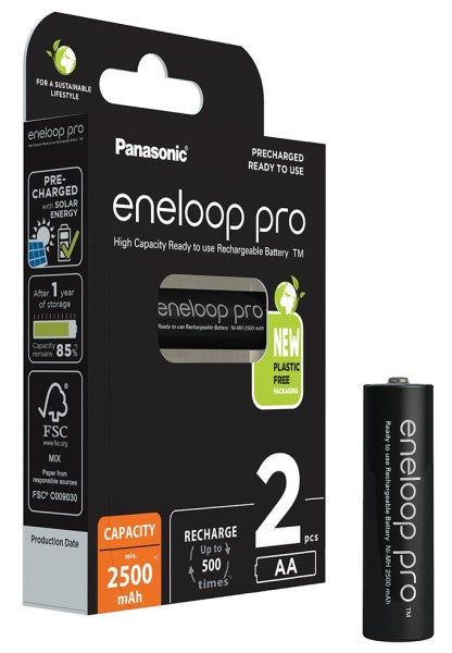BATTERIA PANASONIC ENELOOP FORMATO AA 2500MAH BLISTER 4  PZ