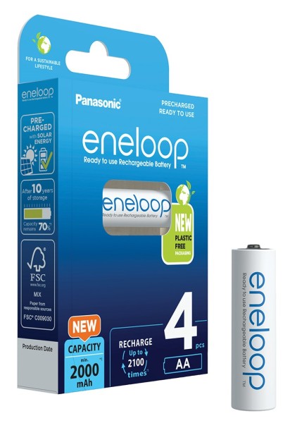 BATTERIA PANASONIC ENELOOP FORMATO AA 2000MAH BLISTER 4 PZ