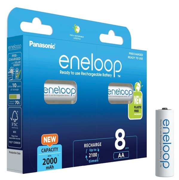 ENELOOP PANASONIC AA 1,2V 2AH BLISTER 8PZ.