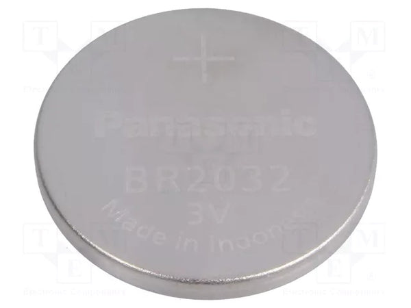 Batteria al litio Panasonic BR2032 a pastiglia 3V 200mAh