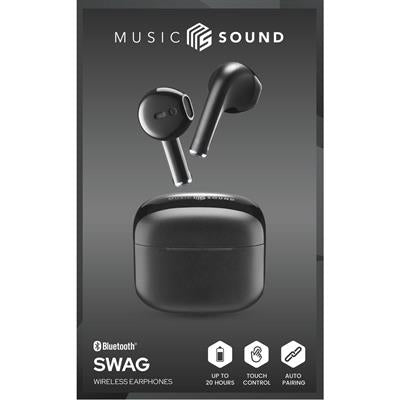 AURICOLARE BLUETOOTH MUSIC SOUND SWAG