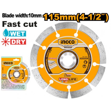 DISCO DIAMANTATO 115MM LAMA 10MM