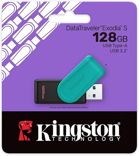 128GB KINGSTON DATATRAVELER EXODIA USB TYPE A