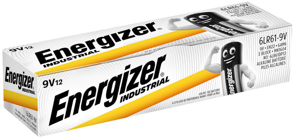 ENERGIZER 9V INDUSTRIAL 12PZ.