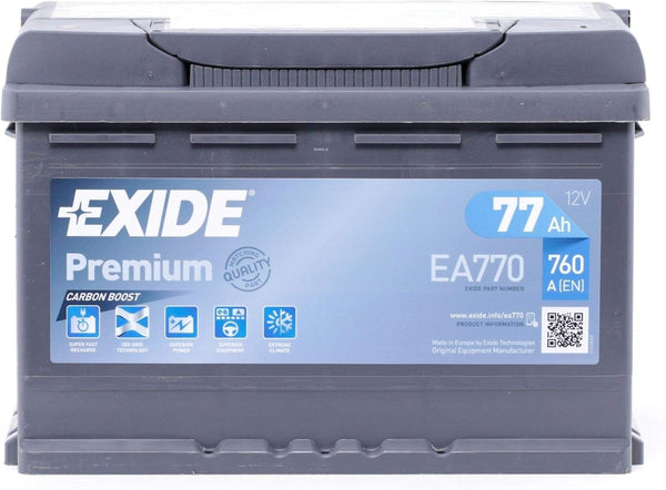 BATTERIA AUTO EXIDE 12V 77AH 760A EN