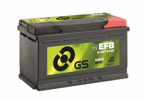 BATTERIA GS YUASA 12V 80AH 730AH 317X175X190 EFB