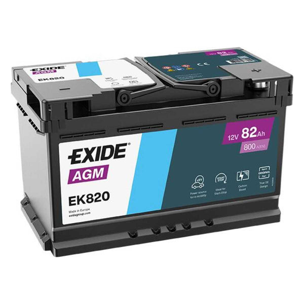 BATTERIA PER AUTO EXIDE 80Ah 800Ah START&STOP AGM