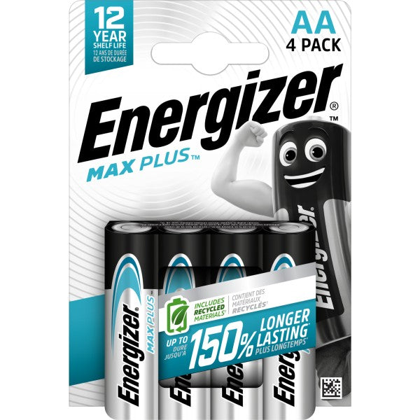ENERGIZER AA MAX PLUS BLISTER 4PZ.