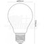 LAMPADINA LED FILAM E27 8W 1010LM 2700K
