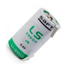 PILA AL LITIO SAFT 3,6V FORMATO D CON LAMELLE