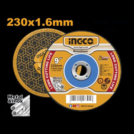 DISCO TAGLIO X METTALLO 230X1,6MM