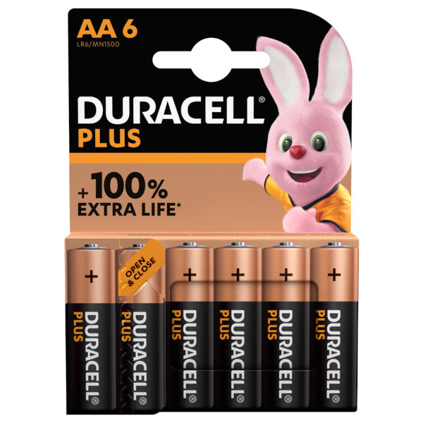 DURACELL PILE ALCALINE AA BLISTER 6PZ.