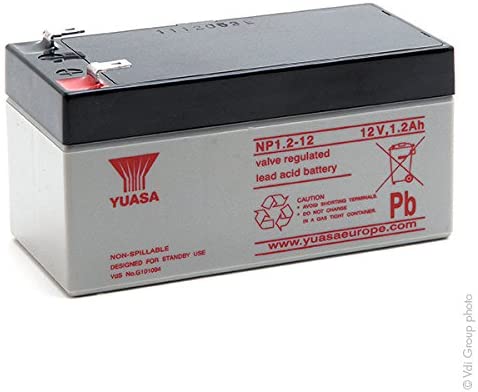 BATTERIA AL PIOMBO YUASA 12V 1,2AH
