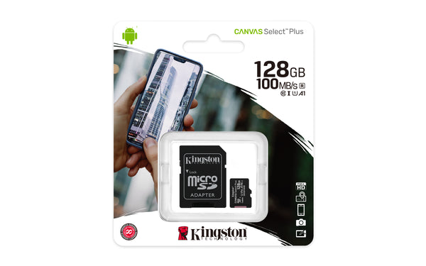 128GB MICSDXC CANVAS SELECT PLUS
