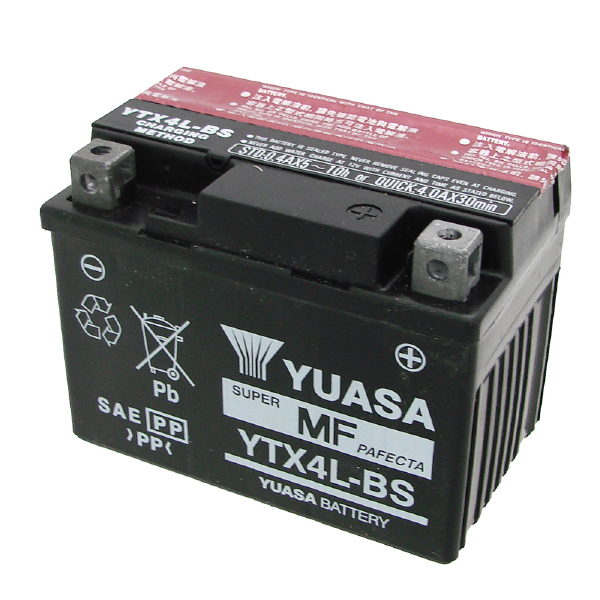 BATTERIA MOTO YUASA YTX4L-BS